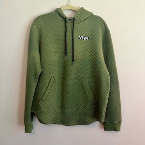 Barstool Sports Quilted VIVA Hoodie w/ Elbow Pads - Green